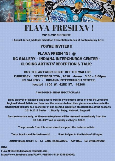 FLAVA FRESH XV: ARTISTS' RECEPTION &amp; GALLERY TALK