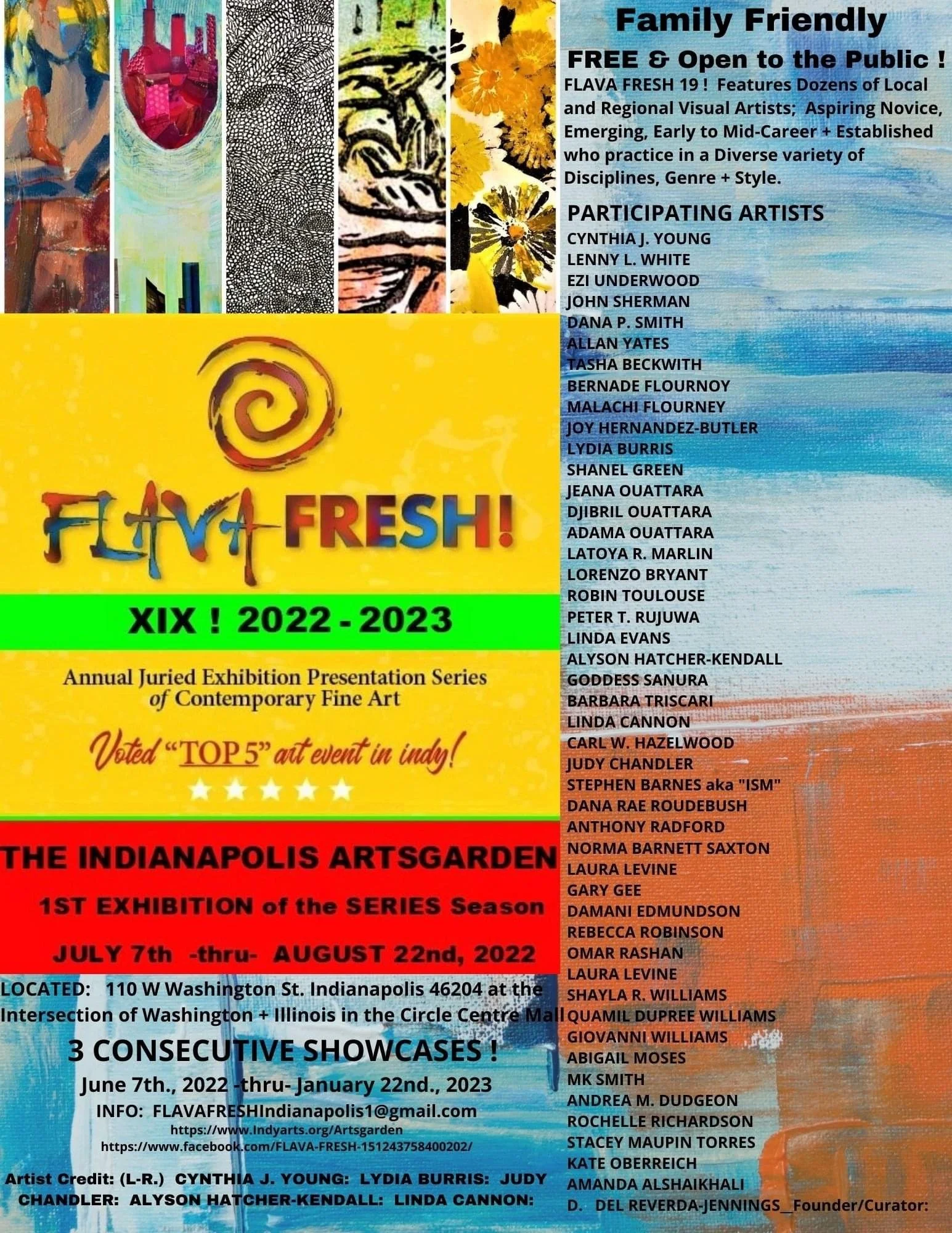 2022 FLAVA FRESH XIX - 1ST EXHIBITION: INDIANAPOLIS ARTSGARDEN