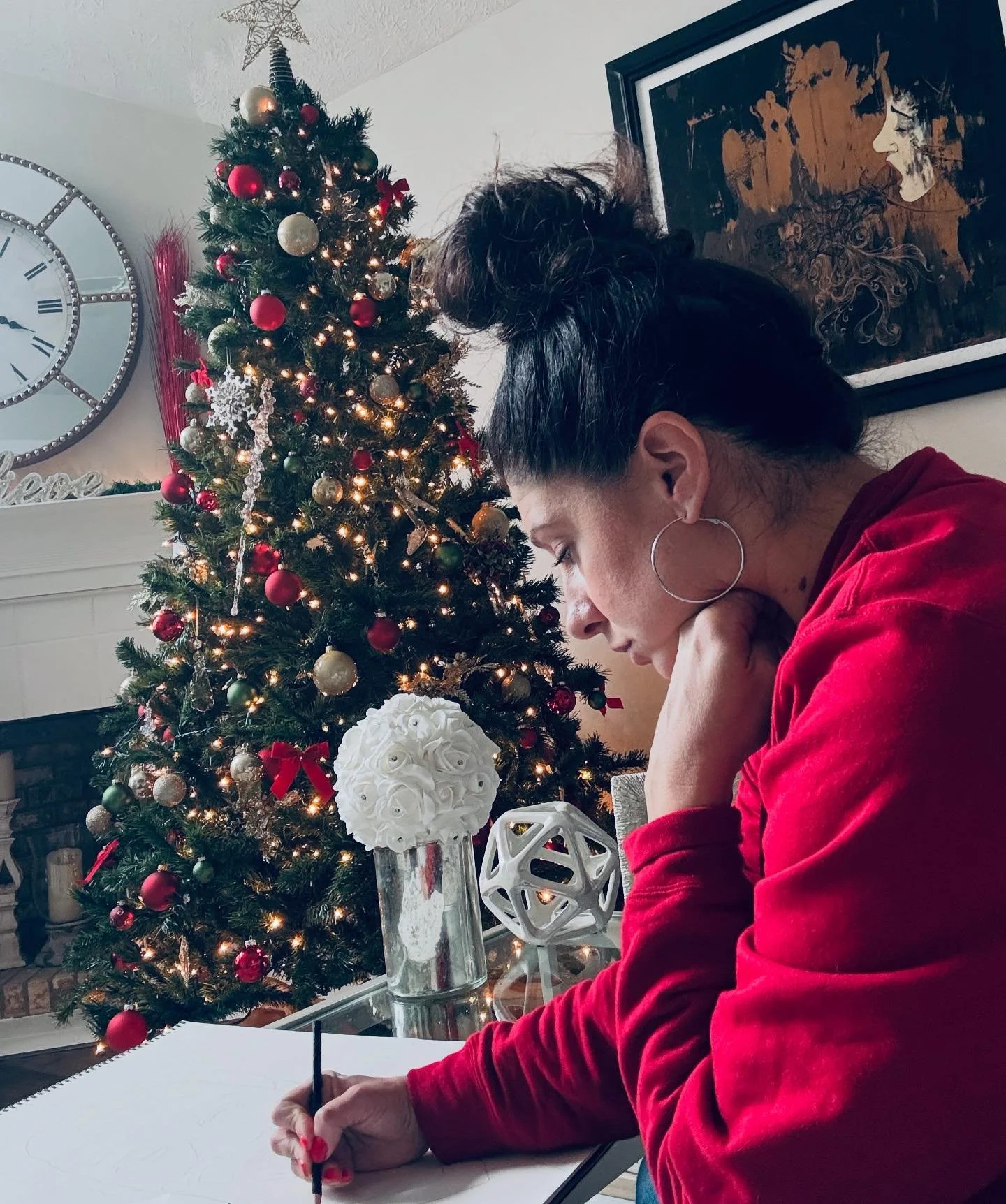 Tis The Season&hellip; new art in progress! Don&rsquo;t forget to get your $20 prints online now, just in time for the holidays! ✌🏼❤️