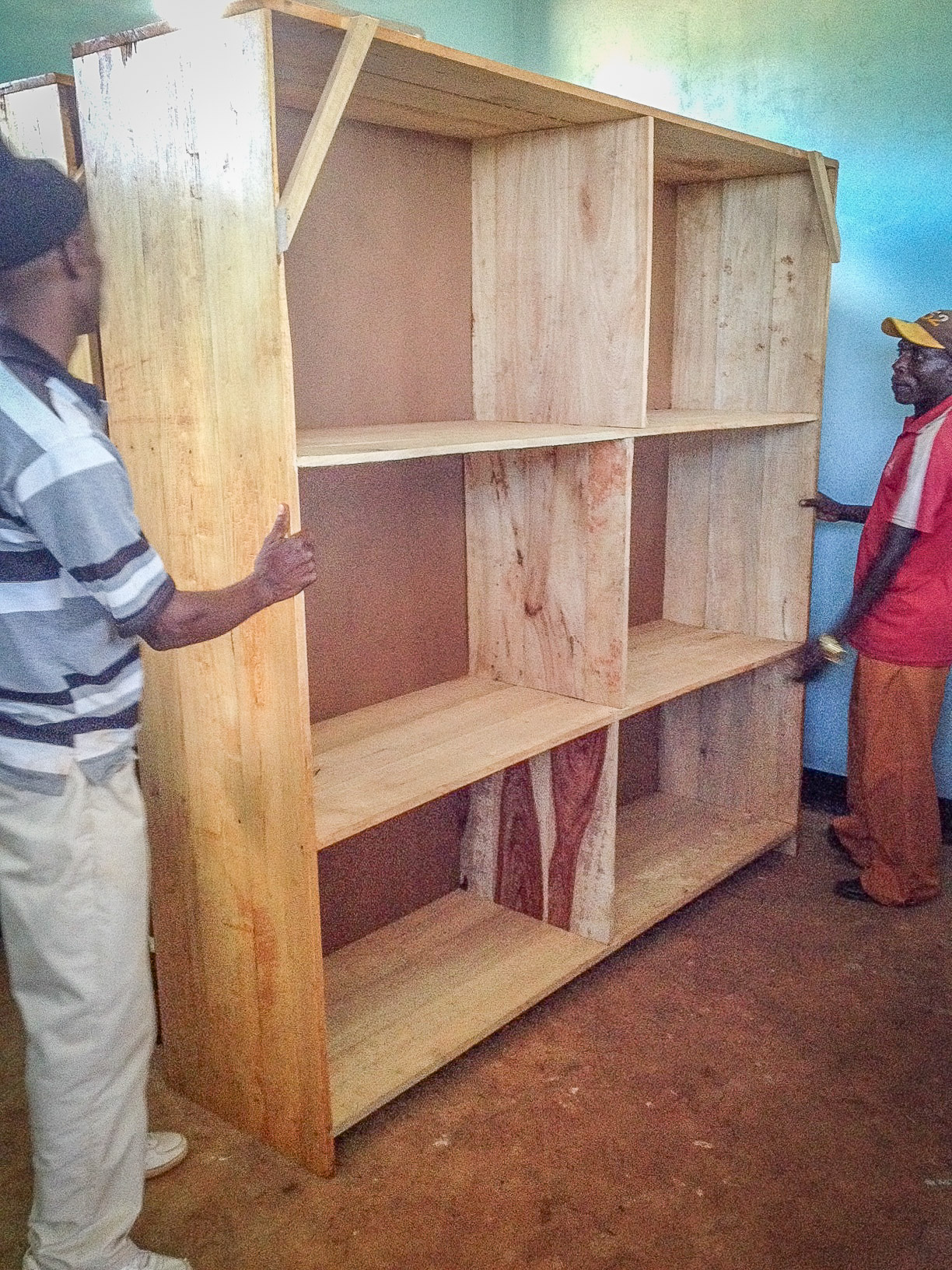 Bringing some shelving into the Multipurpose Building