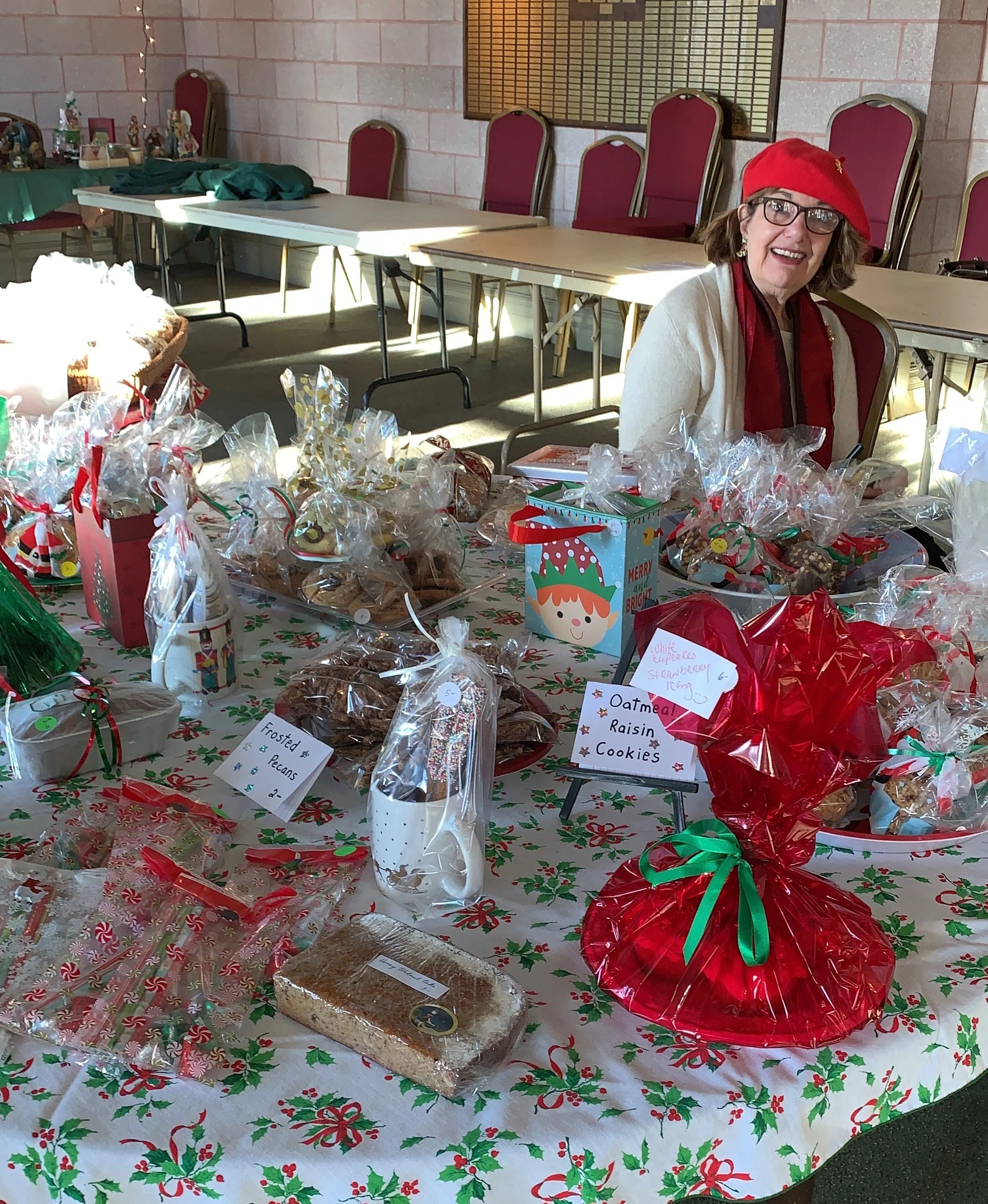 Some of the home-made items contributed by our many volunteer bakers for sale at the event.