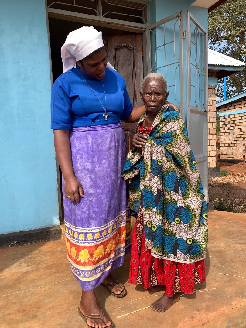 Sr. Veneranda with one of the elders