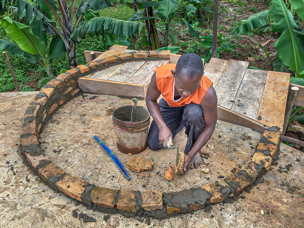 Preparing the base for the tanks  - The Village Angels of Tanzania.jpg