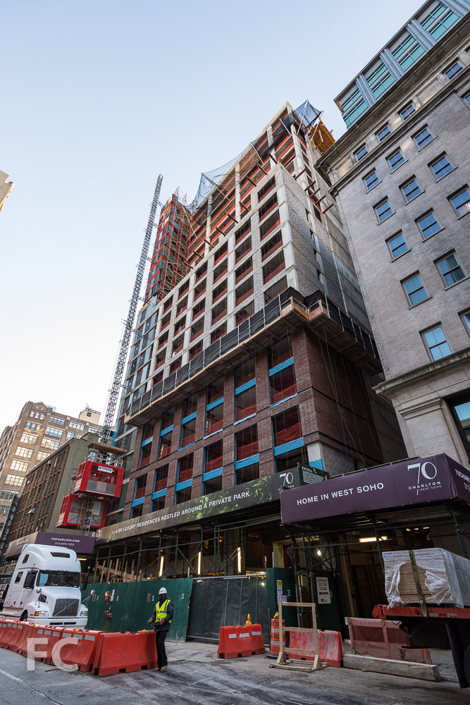 Northwest corner from Charlton Street.