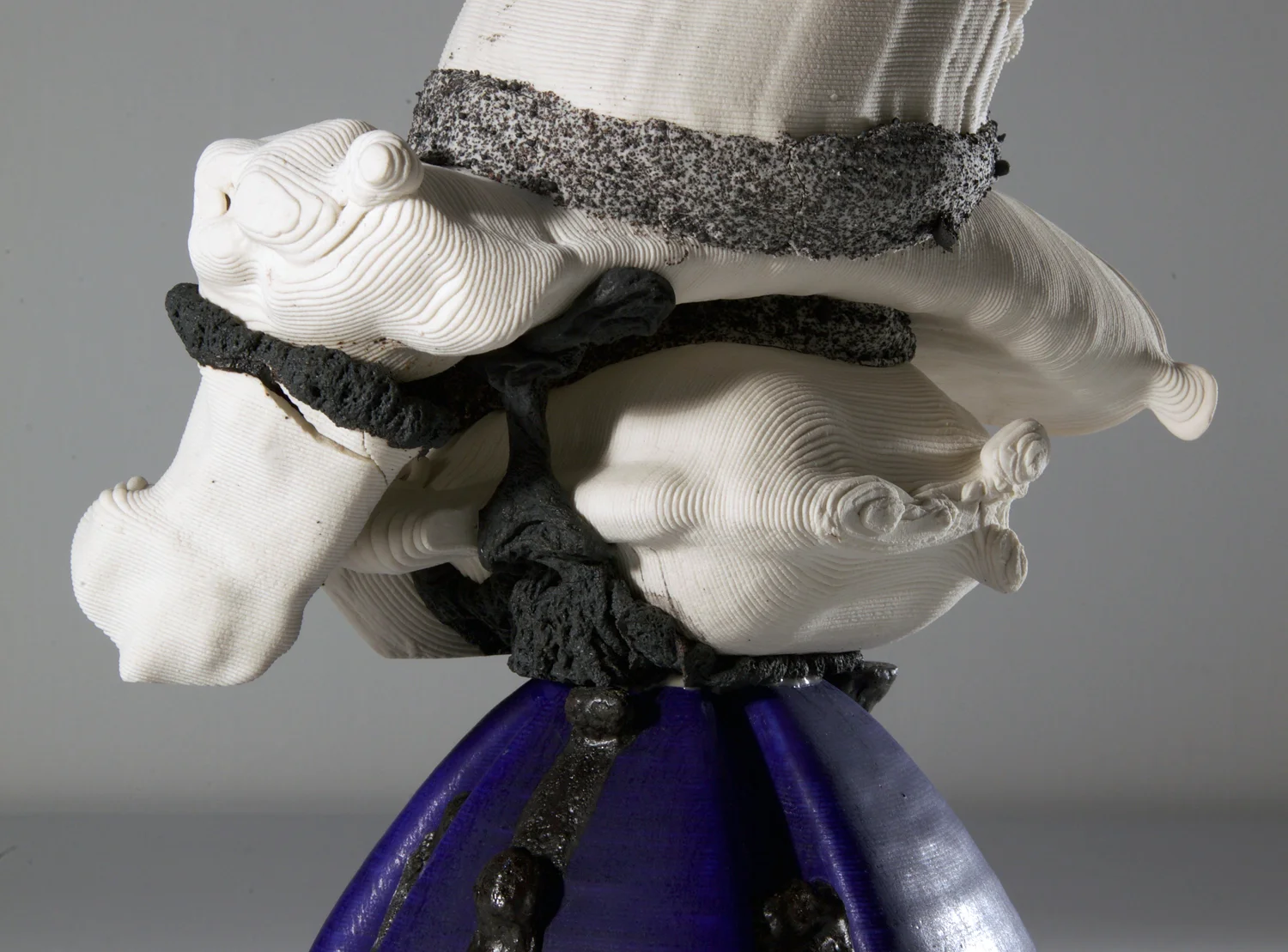 Romantic Realities Detail 2019 3d printed porcelain, steel 23in. h x 8in. w x 8in. d