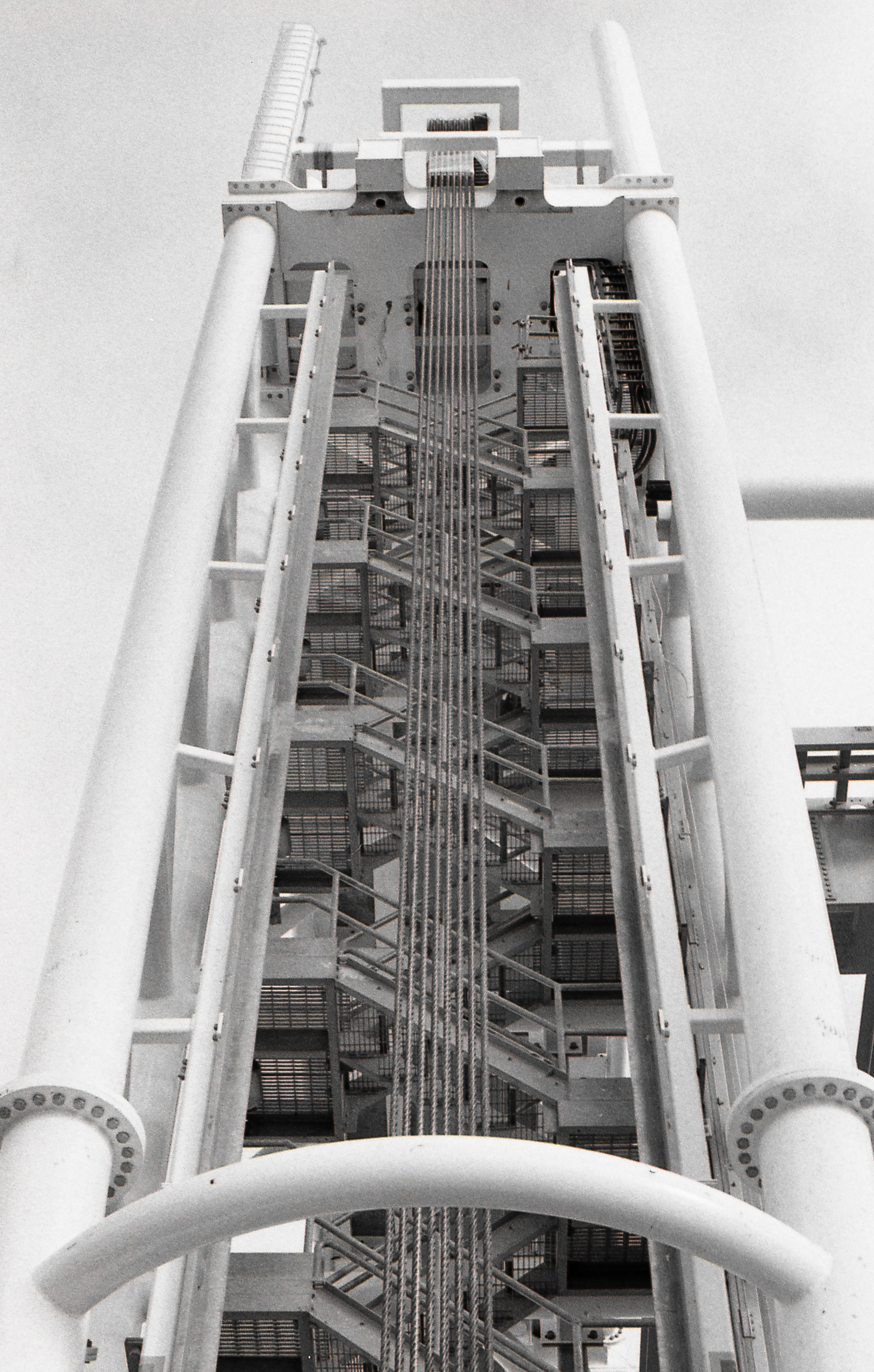 Into the future. The superstructure of the new lift bridge scheduled to open in August 2016.