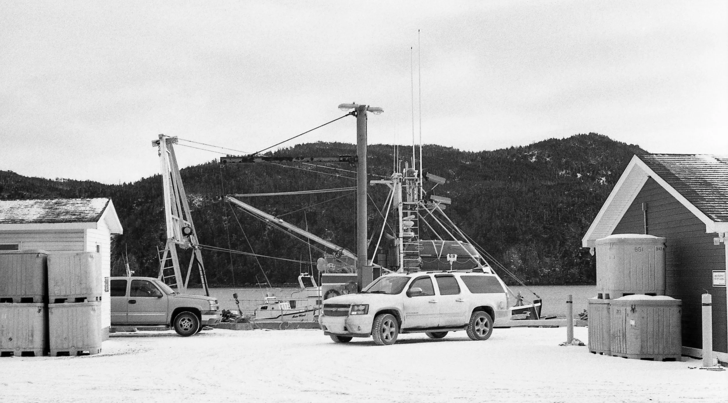 Activity dockside. Winter is the time for maintenance and getting ready for next season. Same as it ever was.