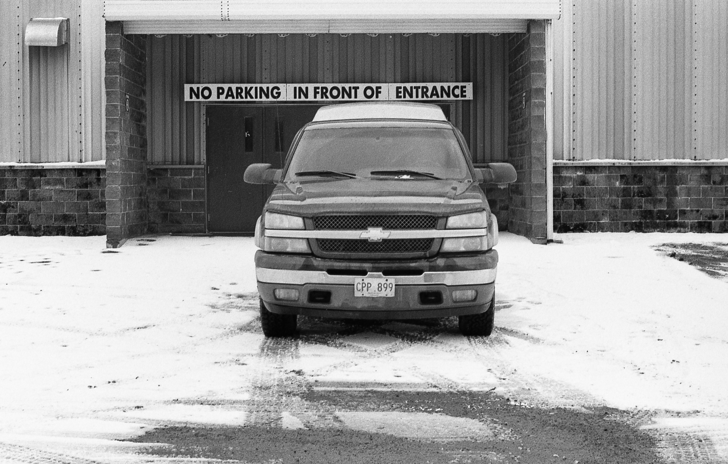 Entrance to the town ice rink. I'm sure he was just making a delivery. Something that I noticed is that local kids seem to spend much less time outside in winter than was the case in the 1980s. We would always ice skate outside or go sliding in winter. While there is some of that now it seems less common.