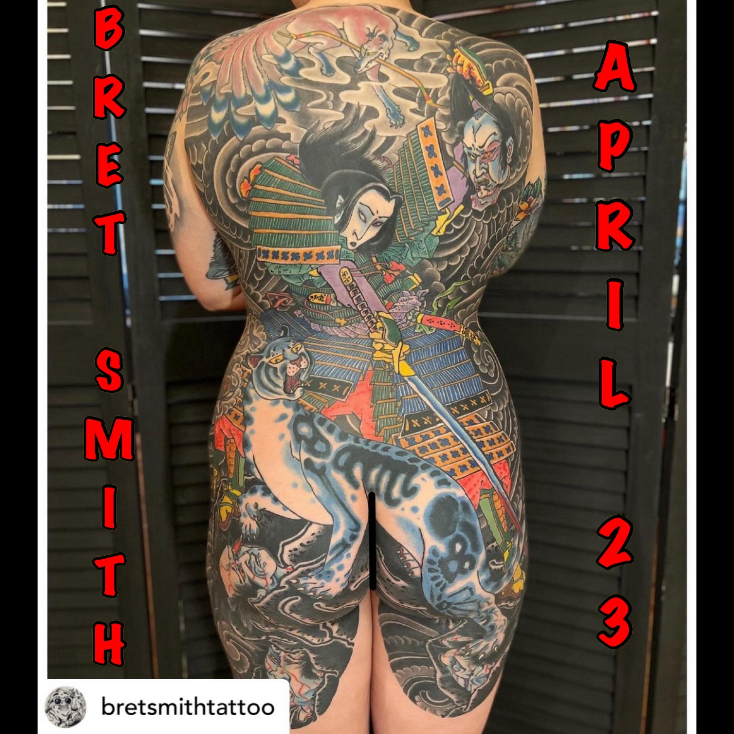 Our homeboy @bretsmithtattoo will be back in the shop for ONE DAY ONLY! You better get in! Don&rsquo;t be sorry, get a rad tattoo. TUESDAY APRIL 23 guaranteed fun day