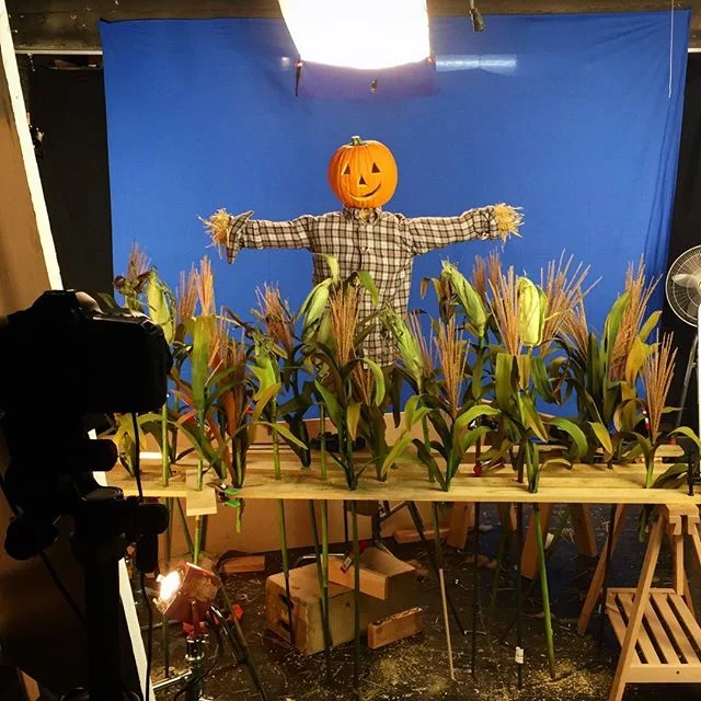 Flashback behind the scenes from the piece we posted yesterday for @loweshomeimprovement.  #stopmotion #animation #scarecrow #halloween #stopmotionanimation #bigobjectstudio #lowes