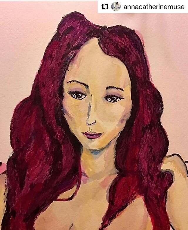 I&rsquo;m reposting this for people who might be interested. @annacatherinemuse is hosting a live online event, more details below ・・・
Portrait by @spacemanbigfoot ❤️ I have been thinking a lot about ways I can still inspire and help create art durin