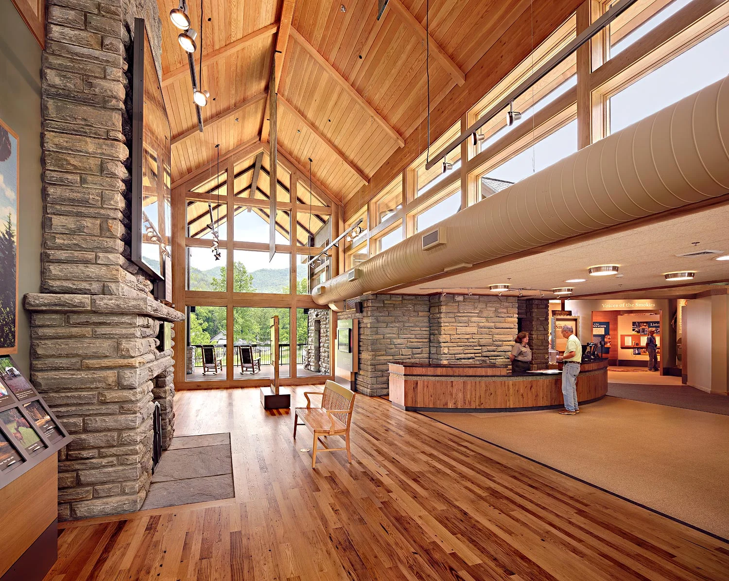 Oconaluftee Visitor Center, North Carolina, Trotter and Associates, Architect