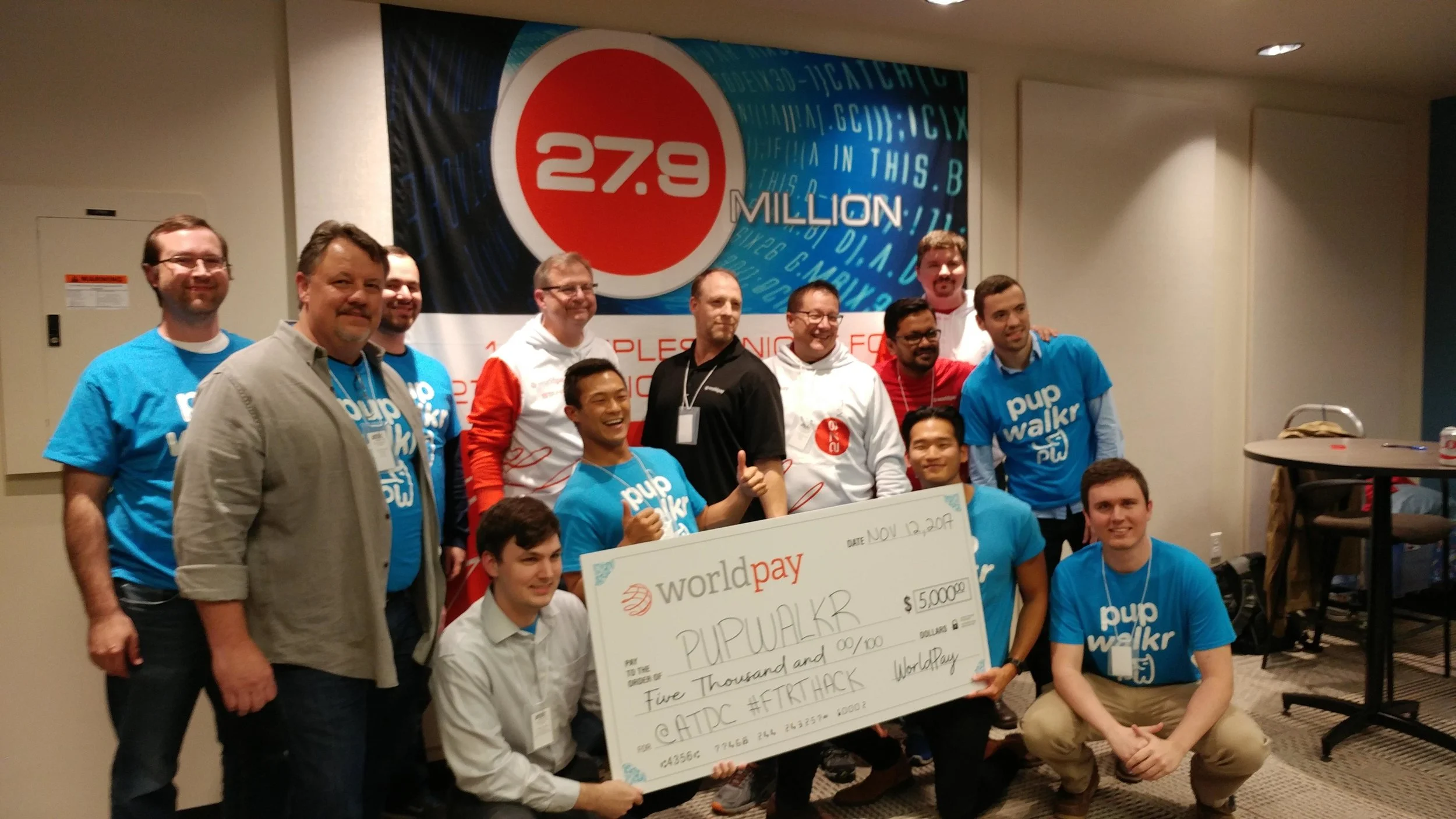 ATDC Fintech Hackathon Winners of the Worldpay prize