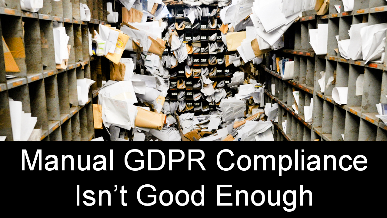 Manual GDPR compliance doesn't scale