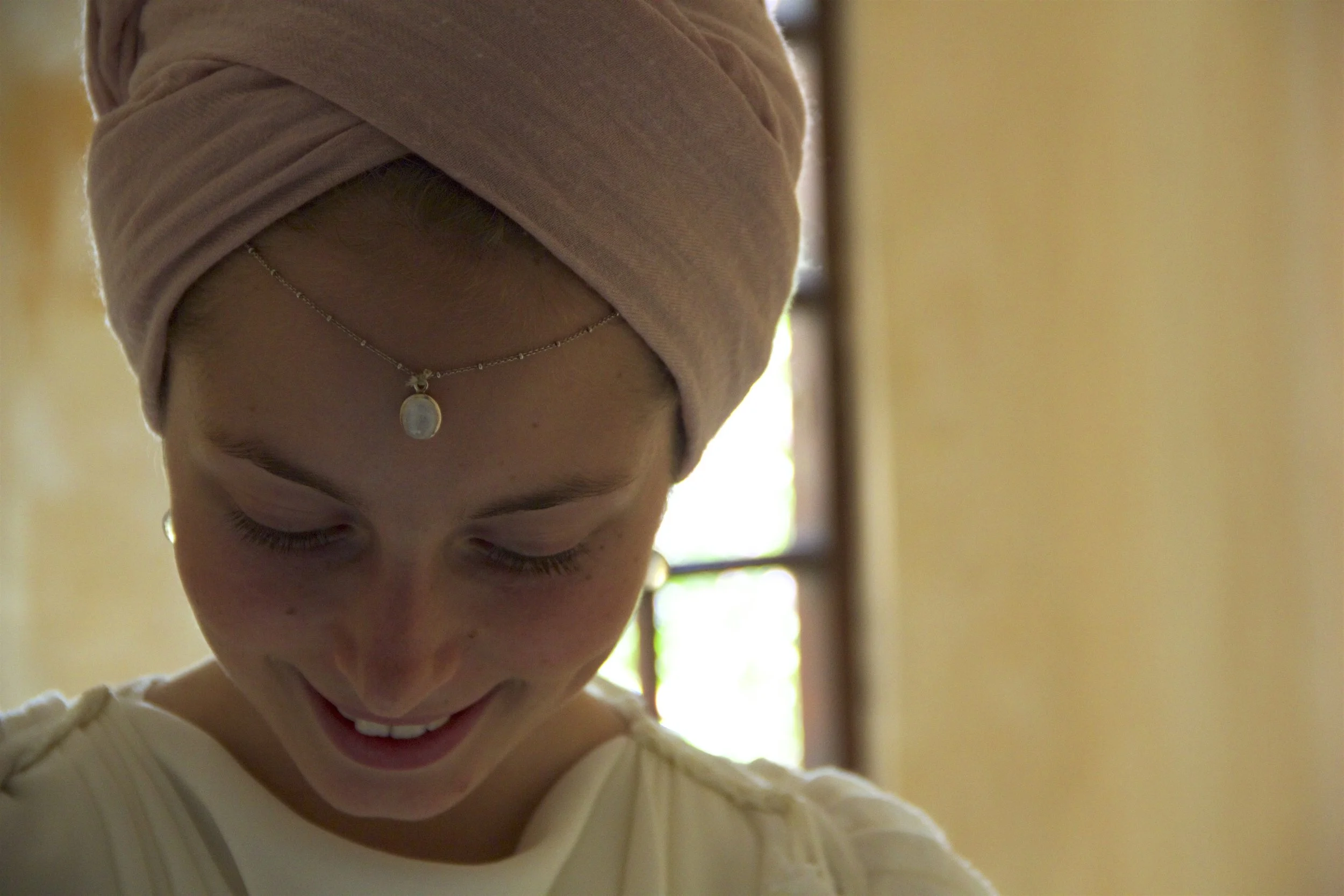the bride on her wedding day