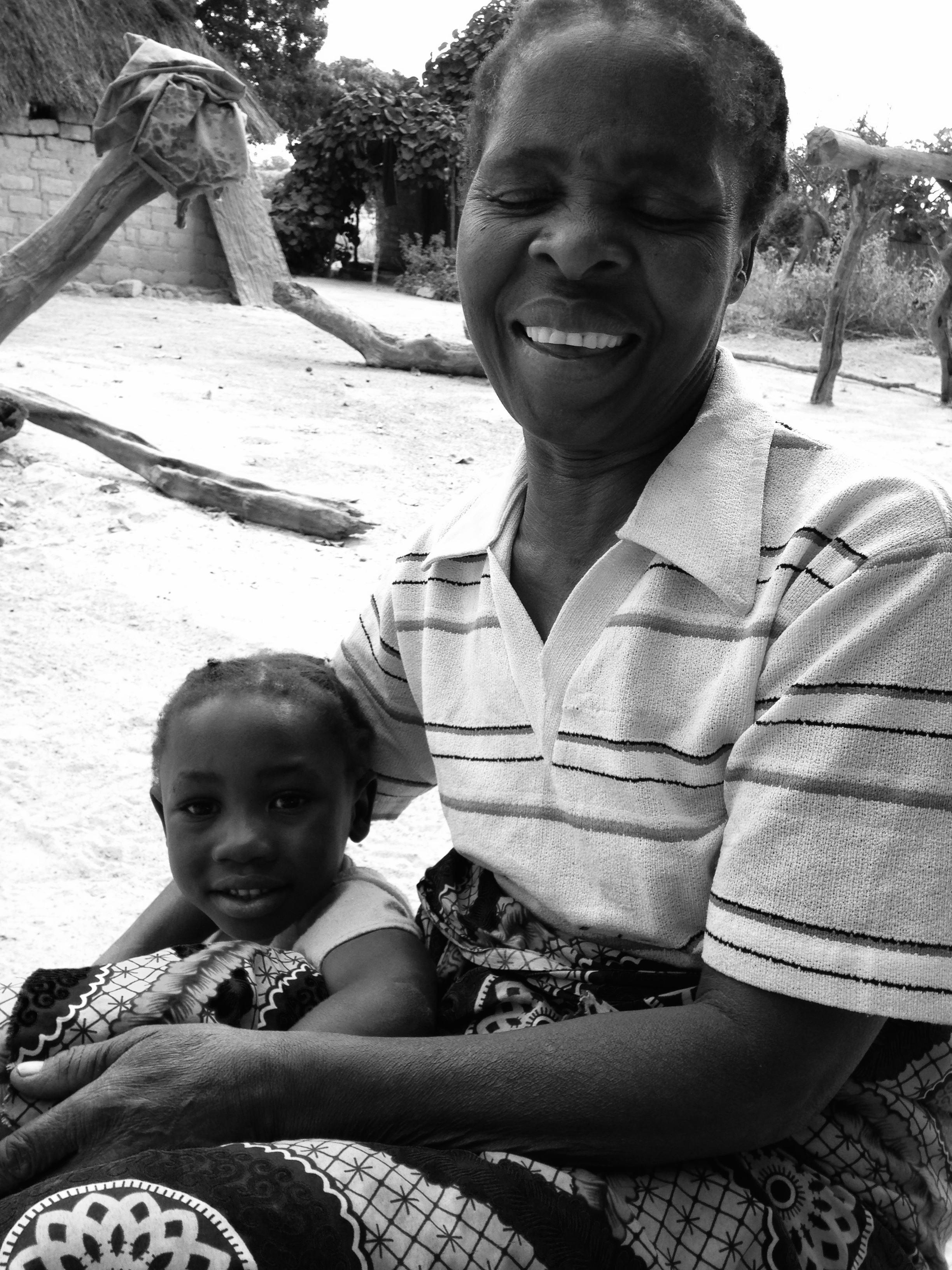 Grandmother and grand daughter