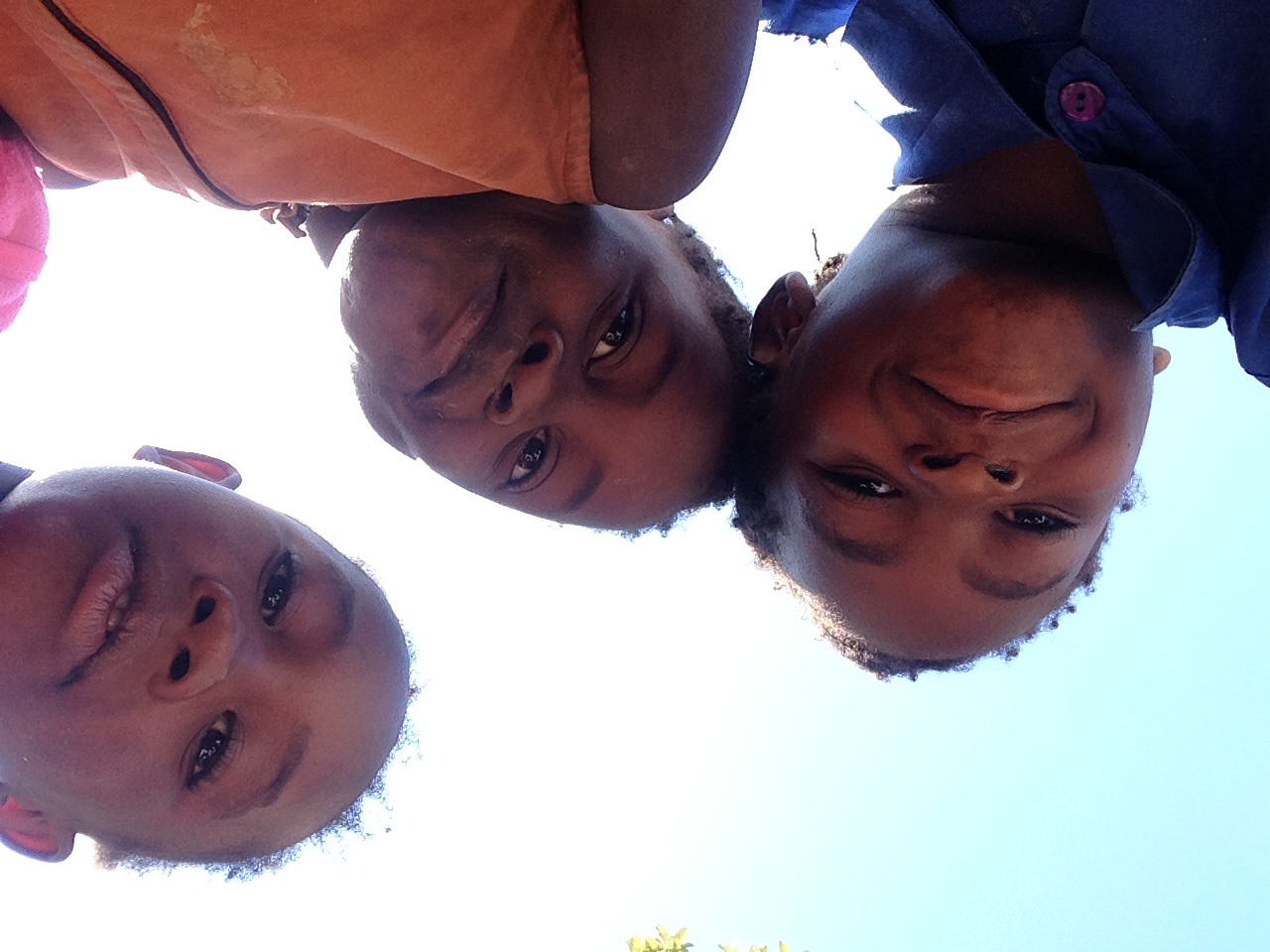 Kids playing with the camera