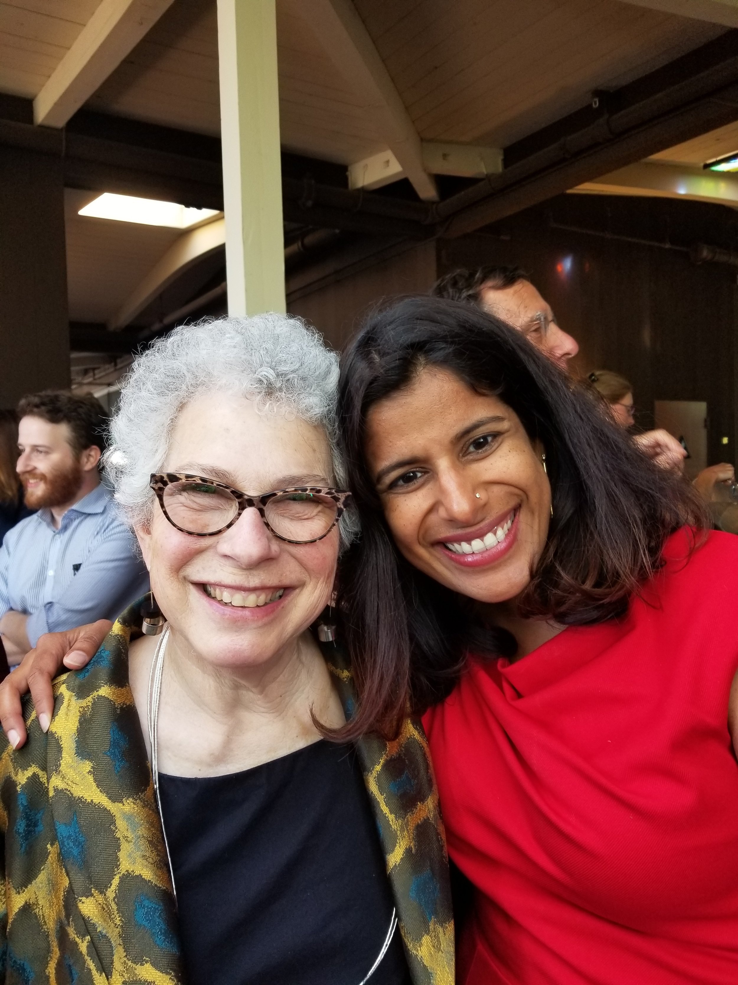 Margaret Levi (the wonderful Director of CASBS) and Shaz - 2018