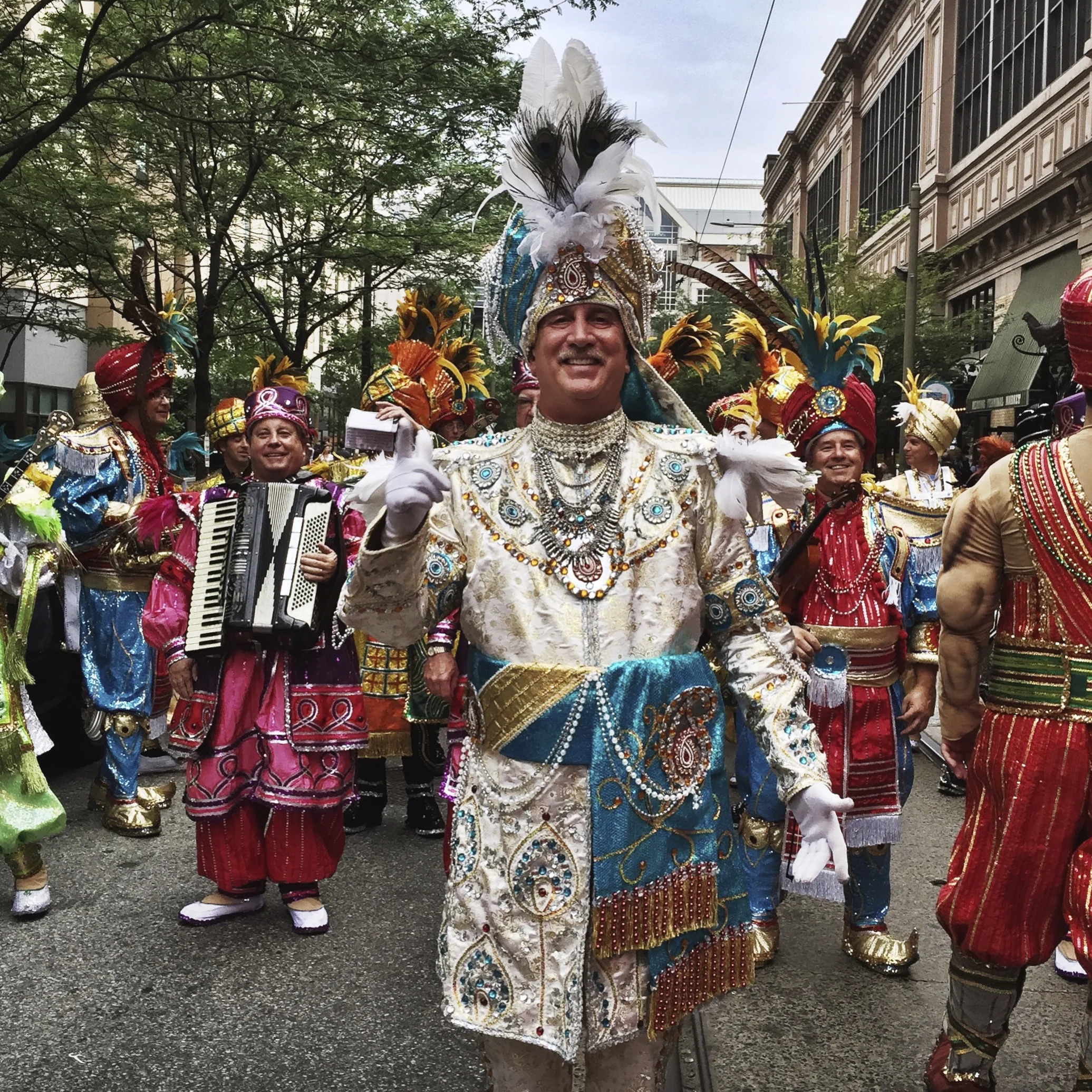 Leader of the Mummers — North 12th Street — Philadelphia, PA June 2015 camera: iPhone 6