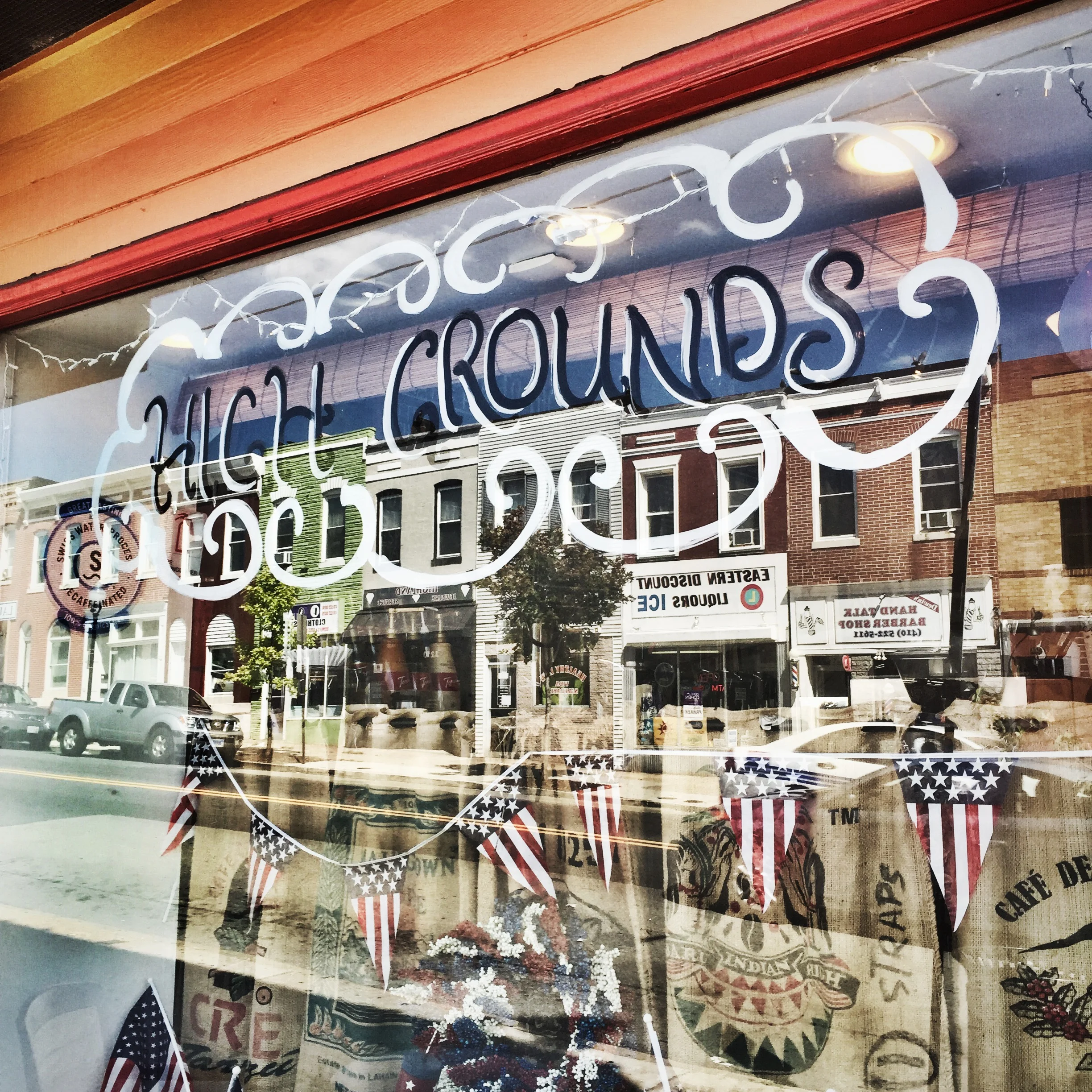 High Grounds Coffee — Eastern Avenue — Baltimore, MD August 2015 camera: iPhone 6