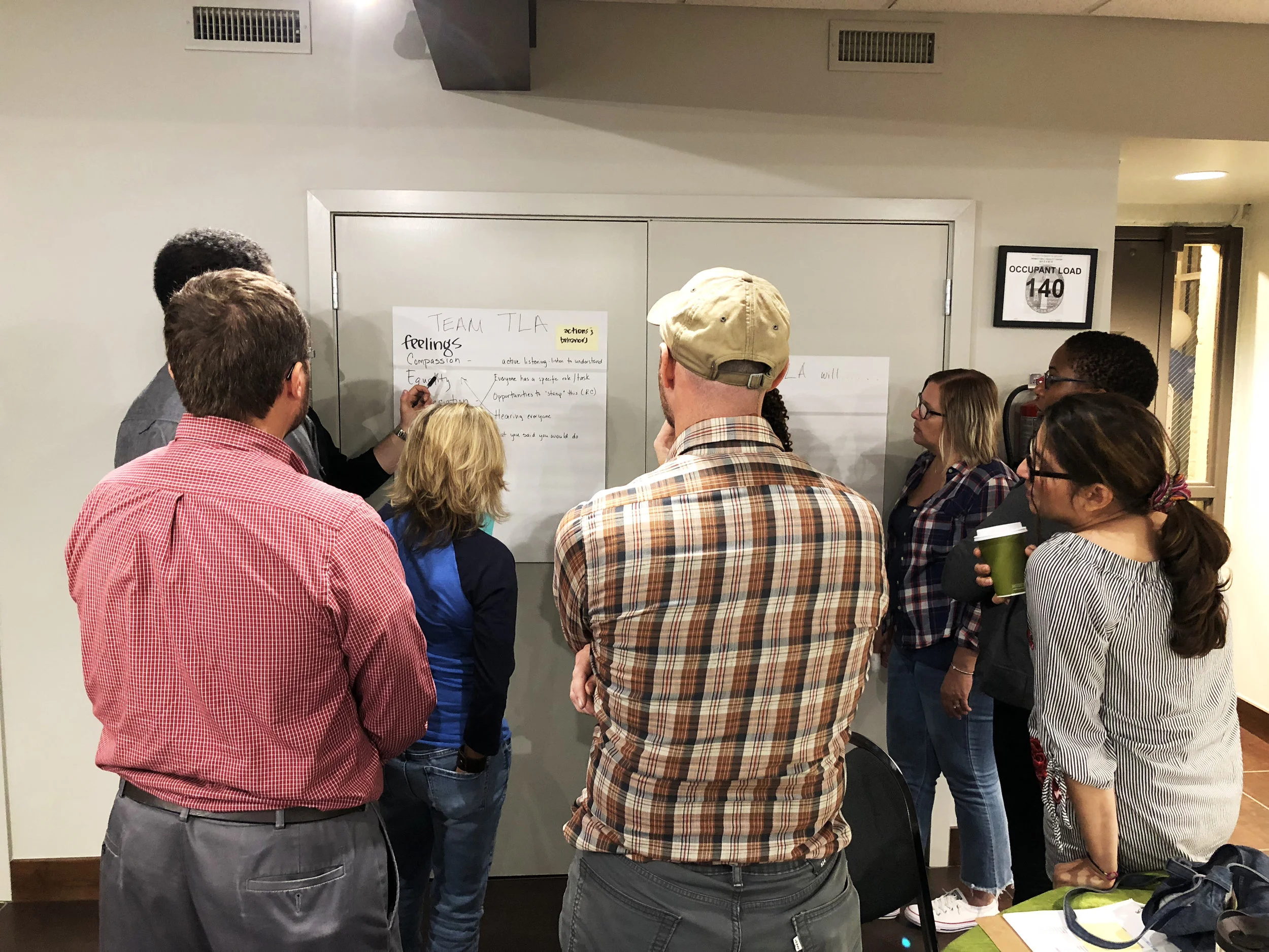 The Tulsa Beyond design teams engage in reflection and empathy to help inform the creation of their new school aspirations.