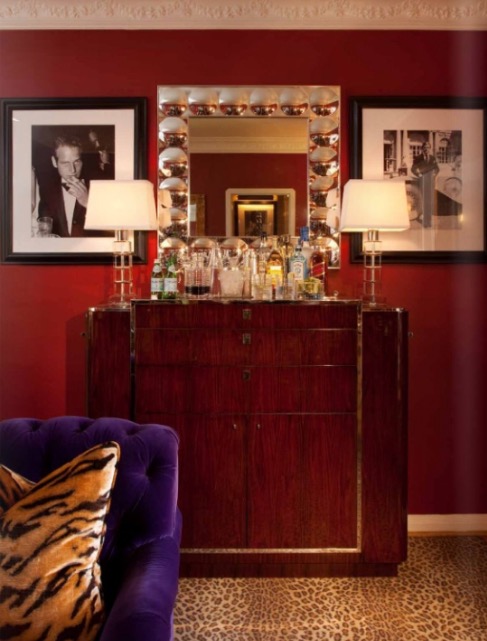 .....a stripe of Tiger...either way they both add the perfect punch to these rooms.