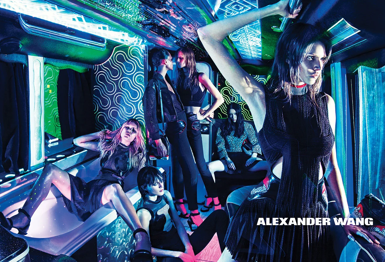  Alexander Wang Spring 2015  Steven Klein captures Vanessa Moody, Anna Ewers, Binx Walton, Dylan Xue, Lexi Boling &amp; Sarah Brannon for Alexander Wang February 2015. Styled by Karl Templer. Make-up by Diane Kendal. Hair by Akki. Lighting by John To
