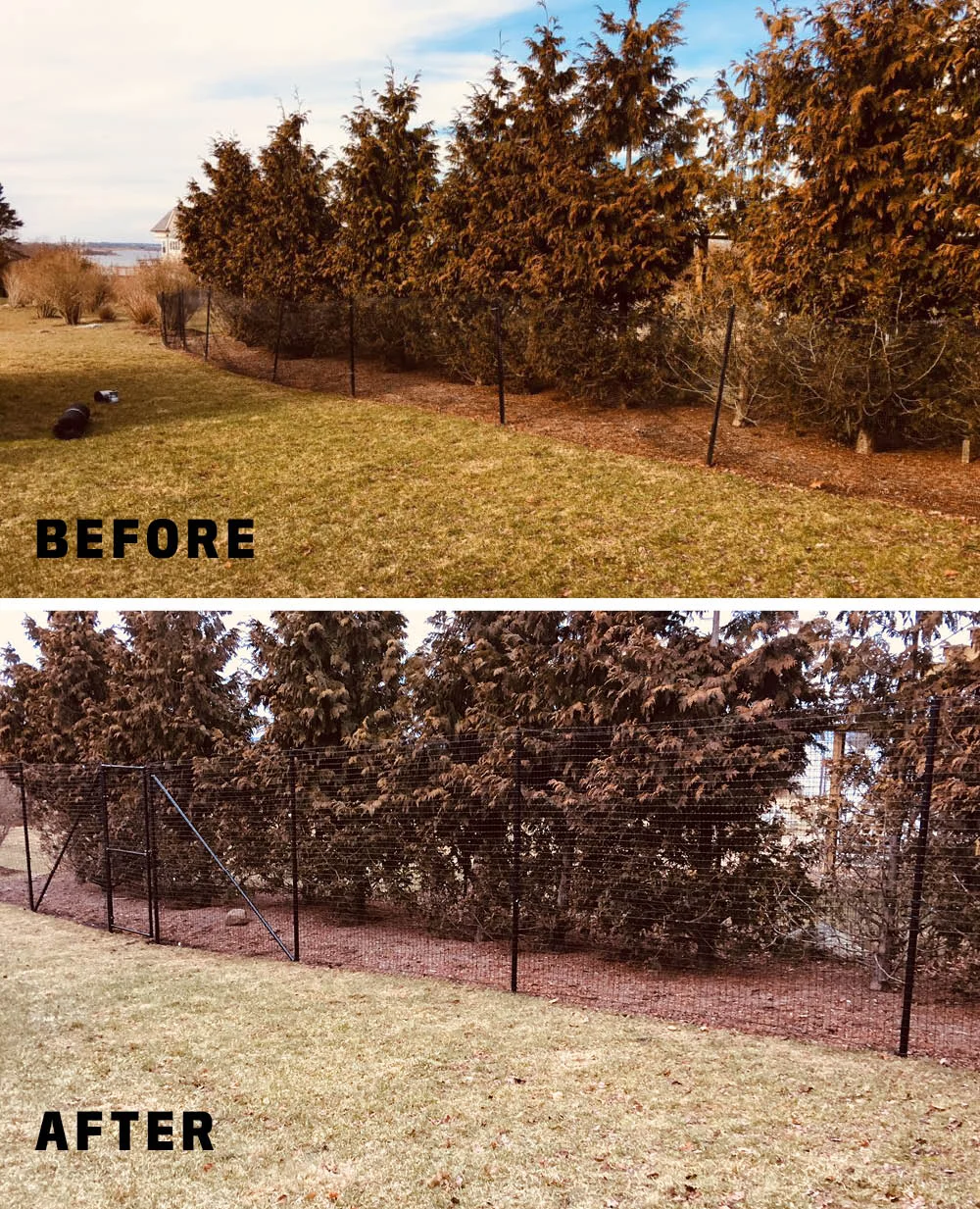 Replacement Deer Fence Installation