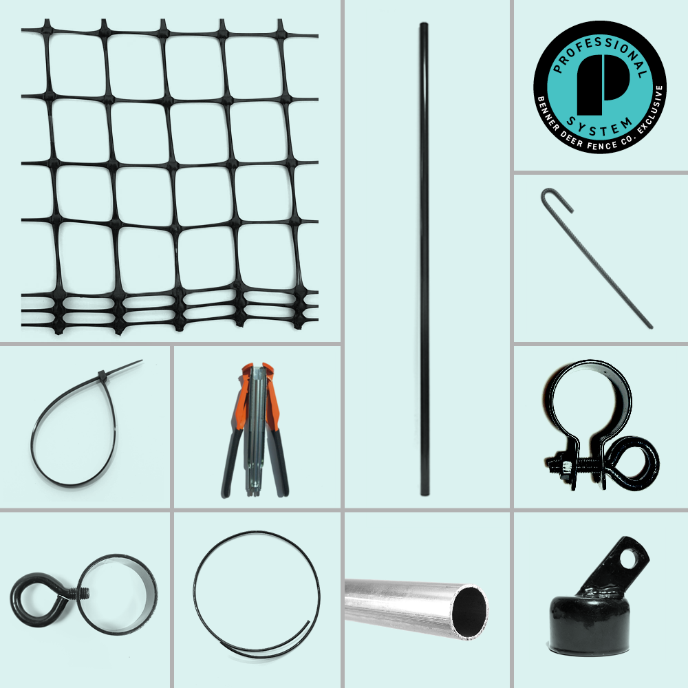 7 ft x 100 ft welded wire metal deer dog fence kit — The Benner