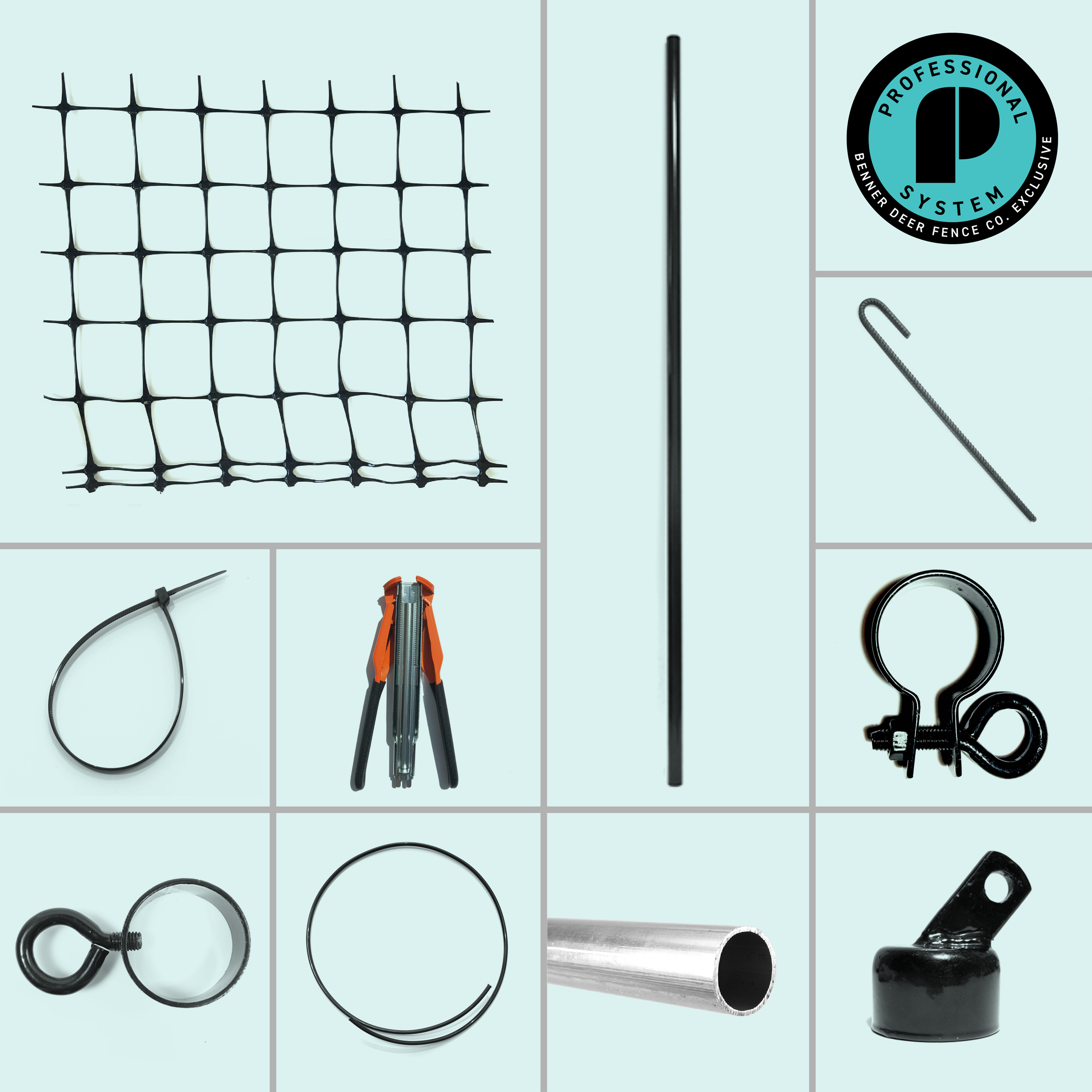Professional Poly 8 ft. x 100 ft. BYO Deer Fence kit
