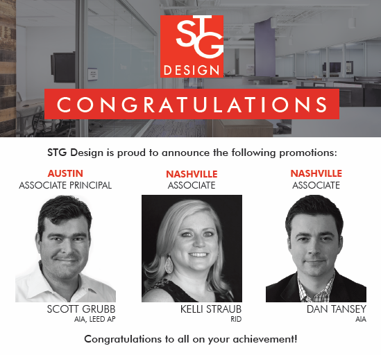 Scott Grubb, Kelli Straub, Dan Tansey Promotion Announcement.png