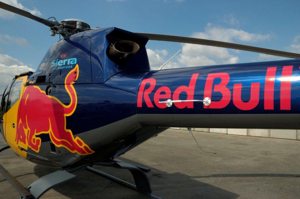 Our machine ready to work with Red Bull