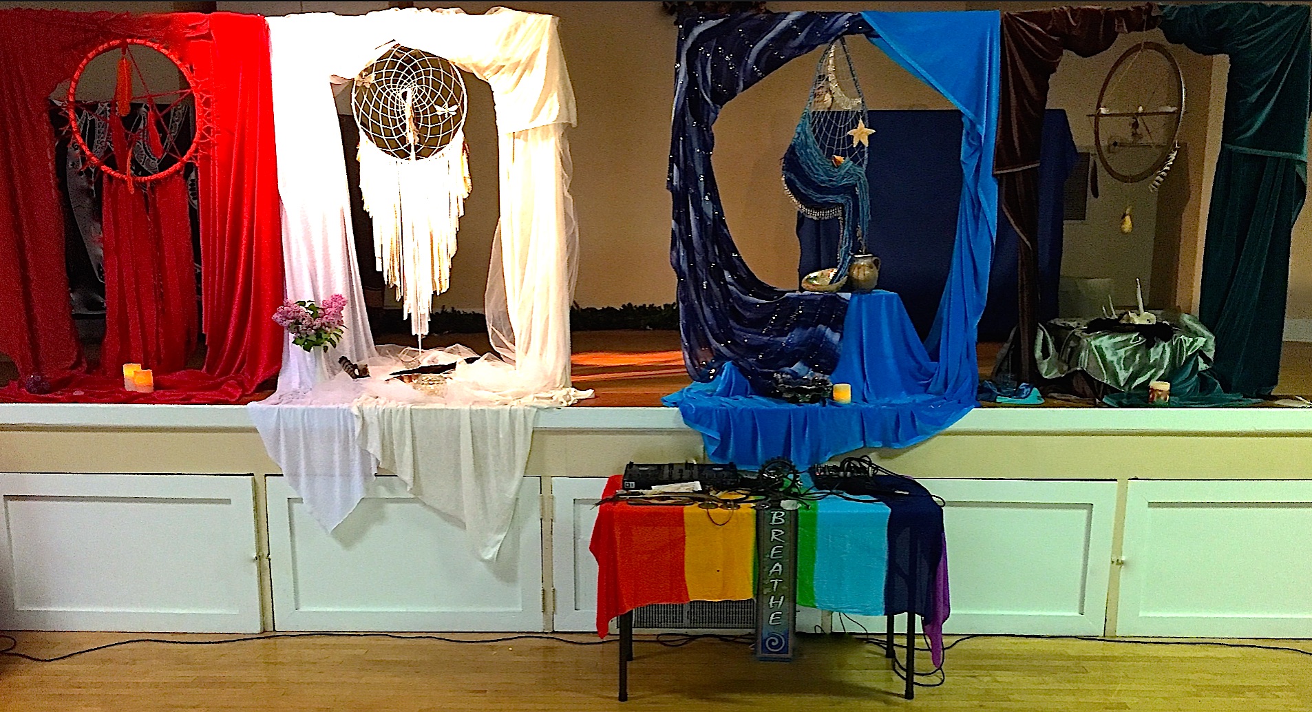 All 4 Elements grace the room as we danced into Ether