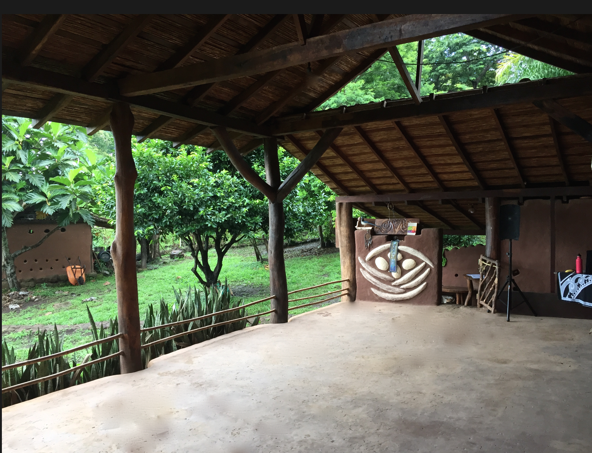 Our magical dance space connected to the lush tropical forest all around us!