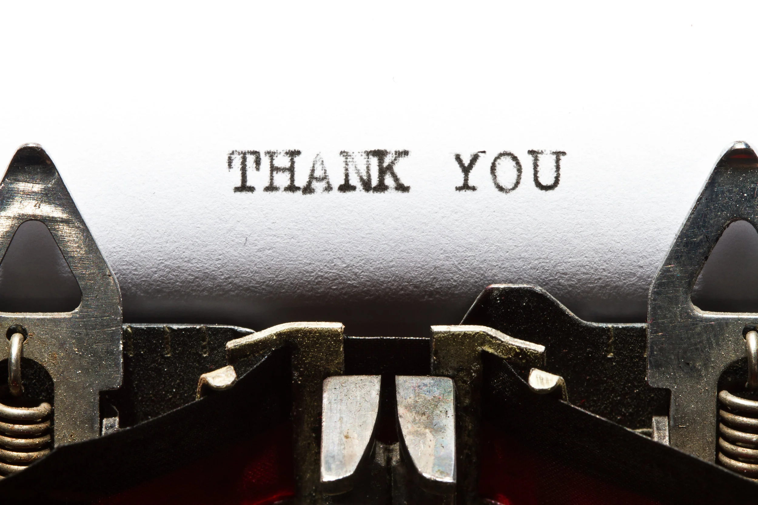 Seriously, say "thank you".