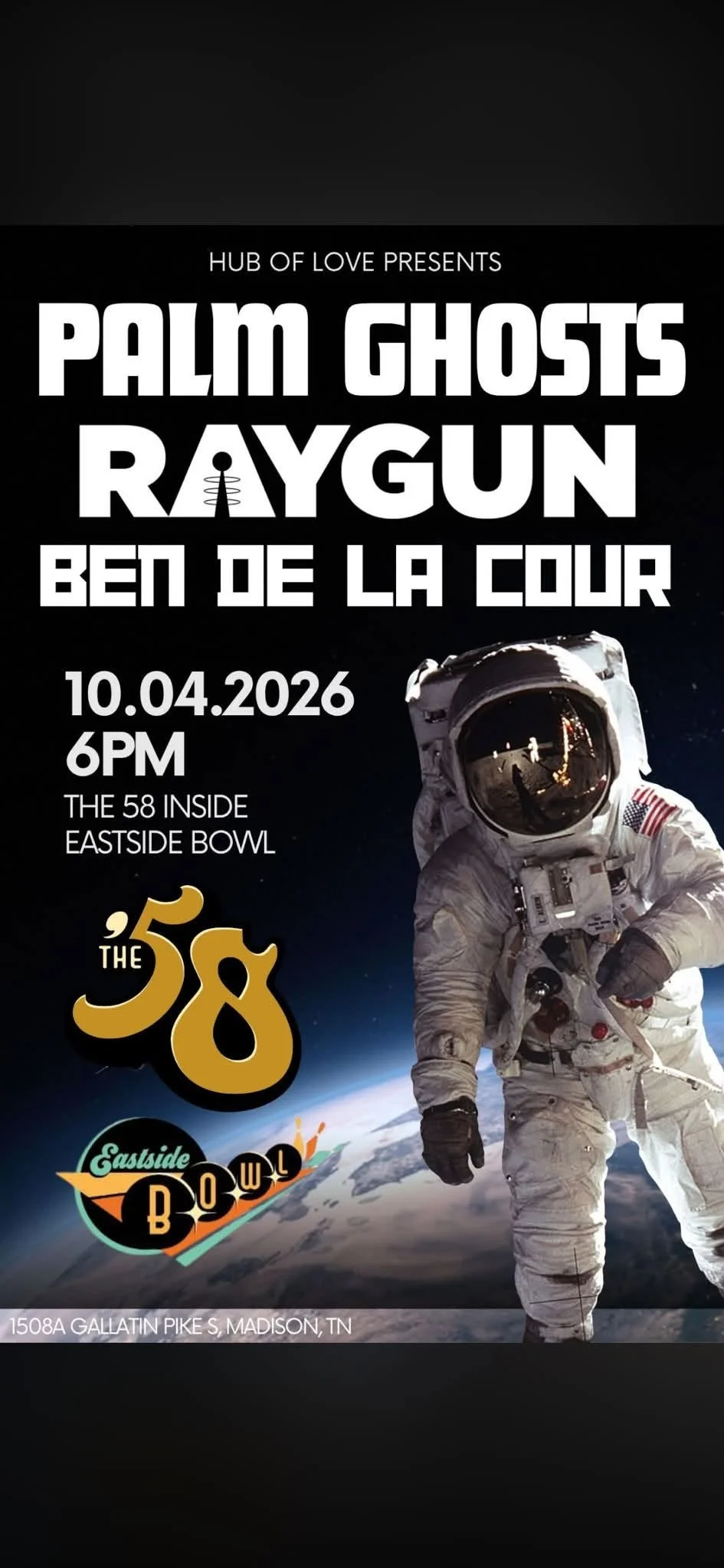 Palm Ghosts, Raygun, Ben De La Cour play Nashville