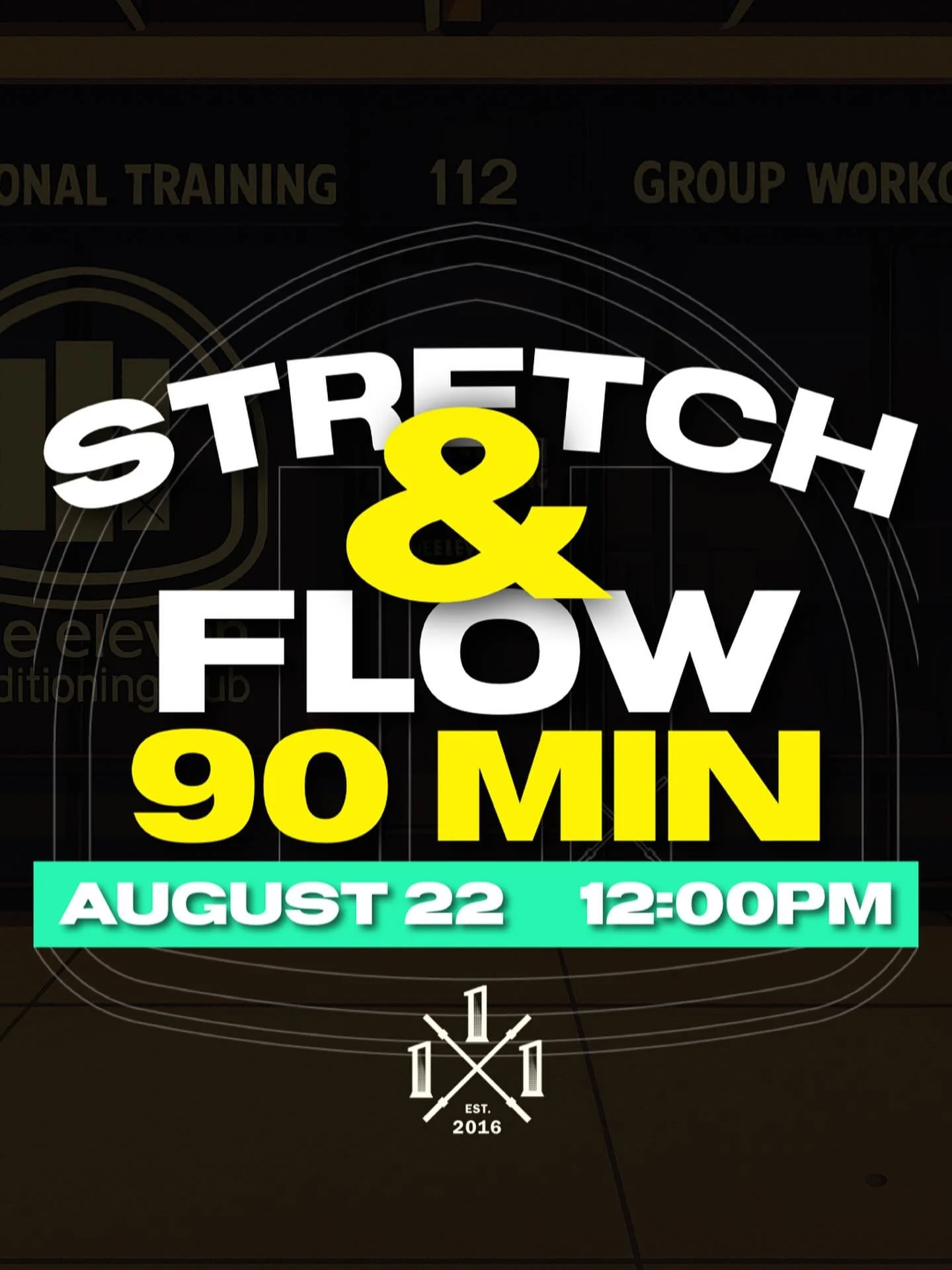 *POP UP CLASS ALERT*
This Friday August 22nd at 12PM. 

90 Minute STRETCH &amp; FLOW to help those bodies recover and recharge with Foam Rolling, Theraband Joint Release, and dynamic self stretch. Flow will be led by Coach Jaime. Book online now

$20