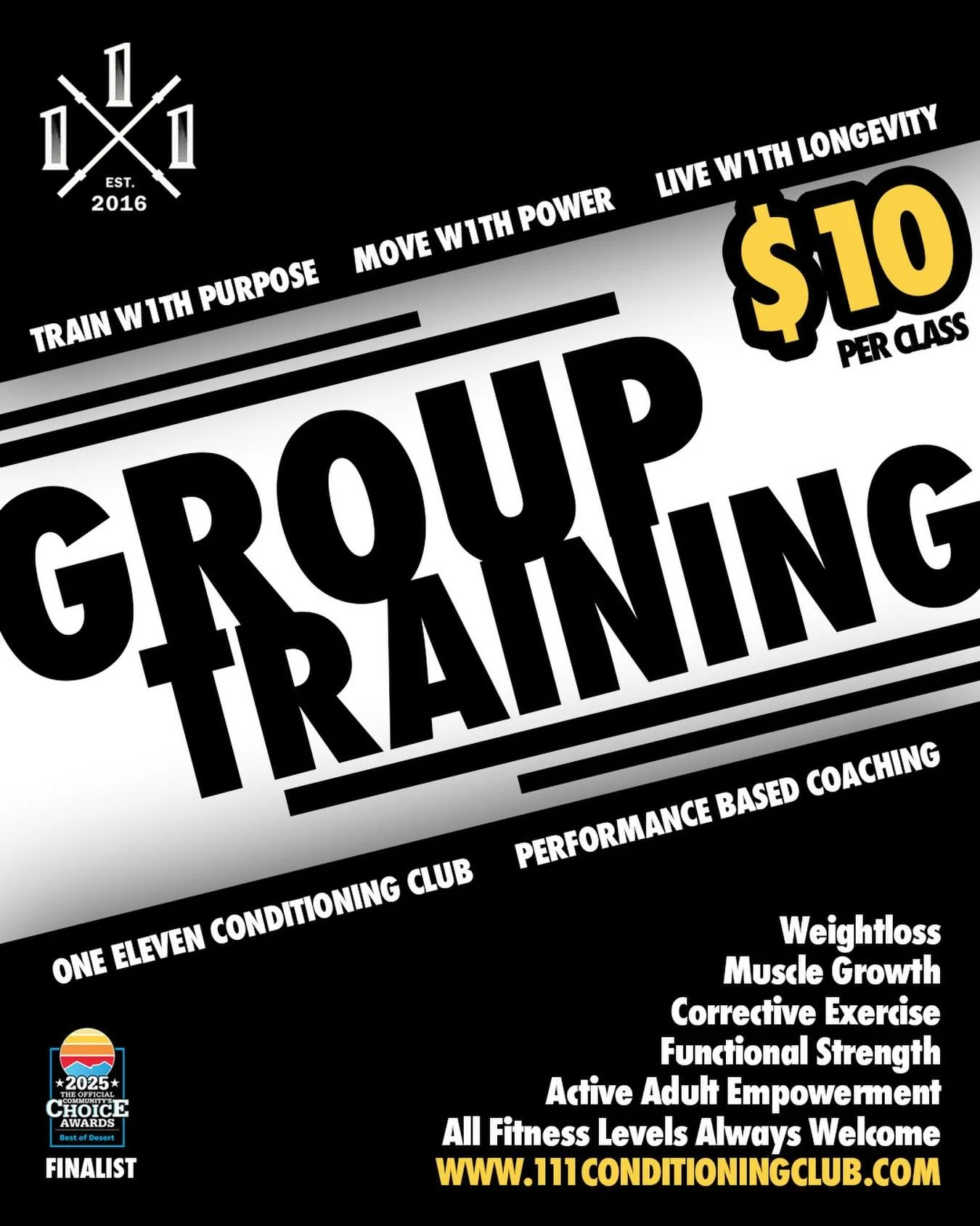 Fitness should feel empowering, not overwhelming.

Our $10 group training sessions are built for:
✔ Beginners
✔ Busy adults
✔ Former athletes
✔ Anyone ready to move better

All fitness levels welcome. Always!

No contracts. No intimidation. Just real
