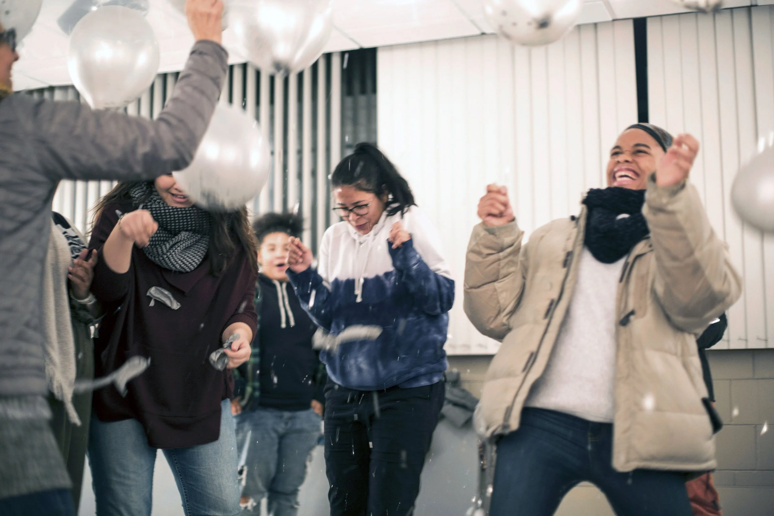Balloon drop at St. Catherine University