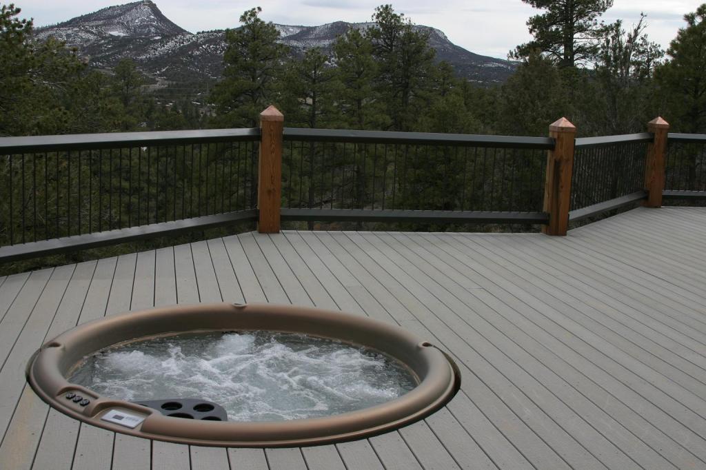 Nordic Hot Tub built into a deck.