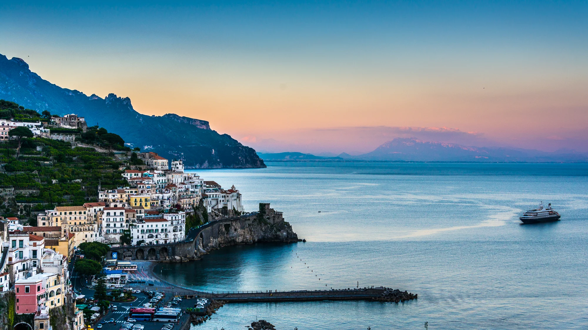 Amalfi Coast at Sunset