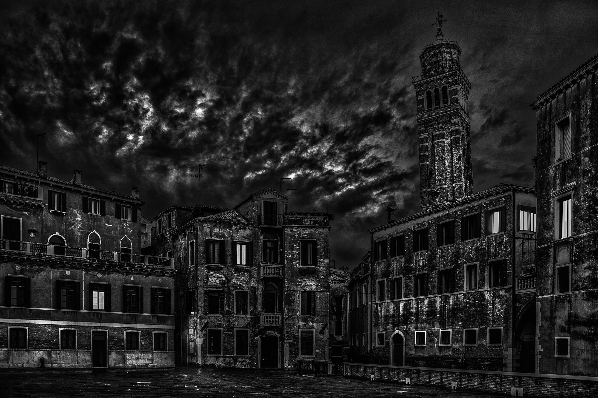 Campo San Angelo at Night