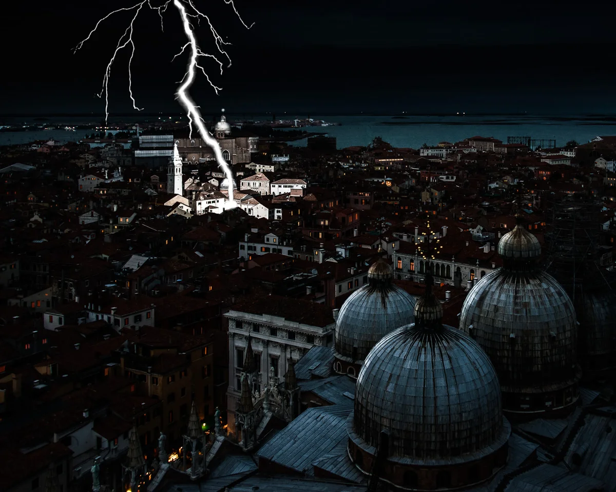 Lightning Storm in Venice