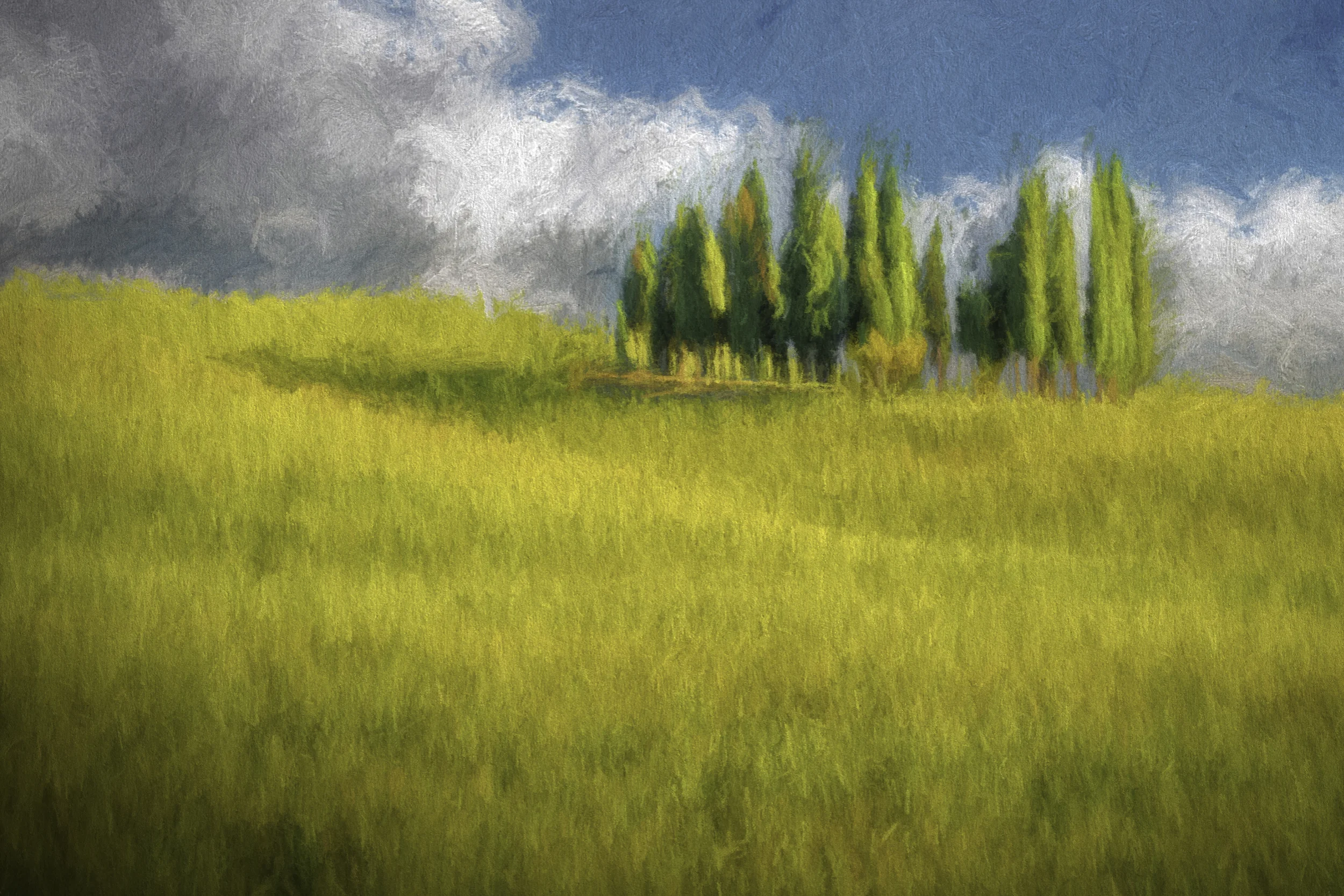 A storm is coming digital oil painting