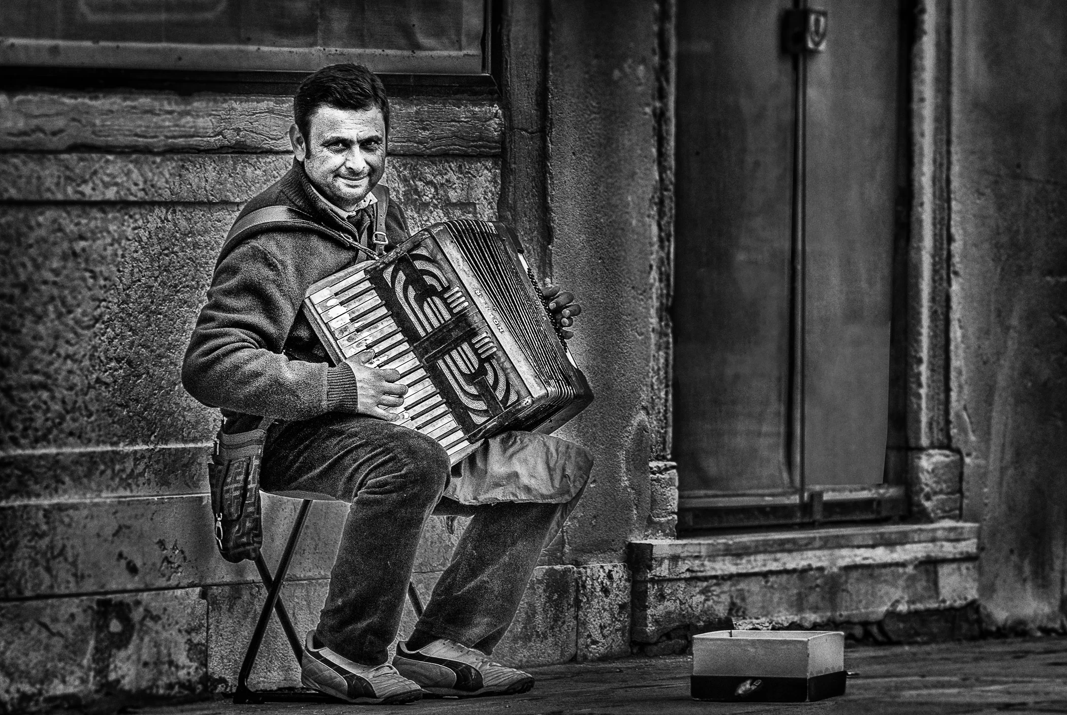 'The Accordionist of Venice' , Venice, Italy, 2012