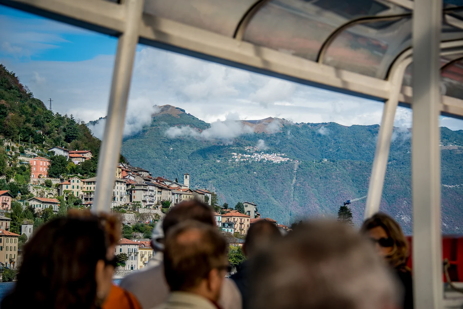 When you get on the boat, take the stairs up to the upper deck for the best views. 