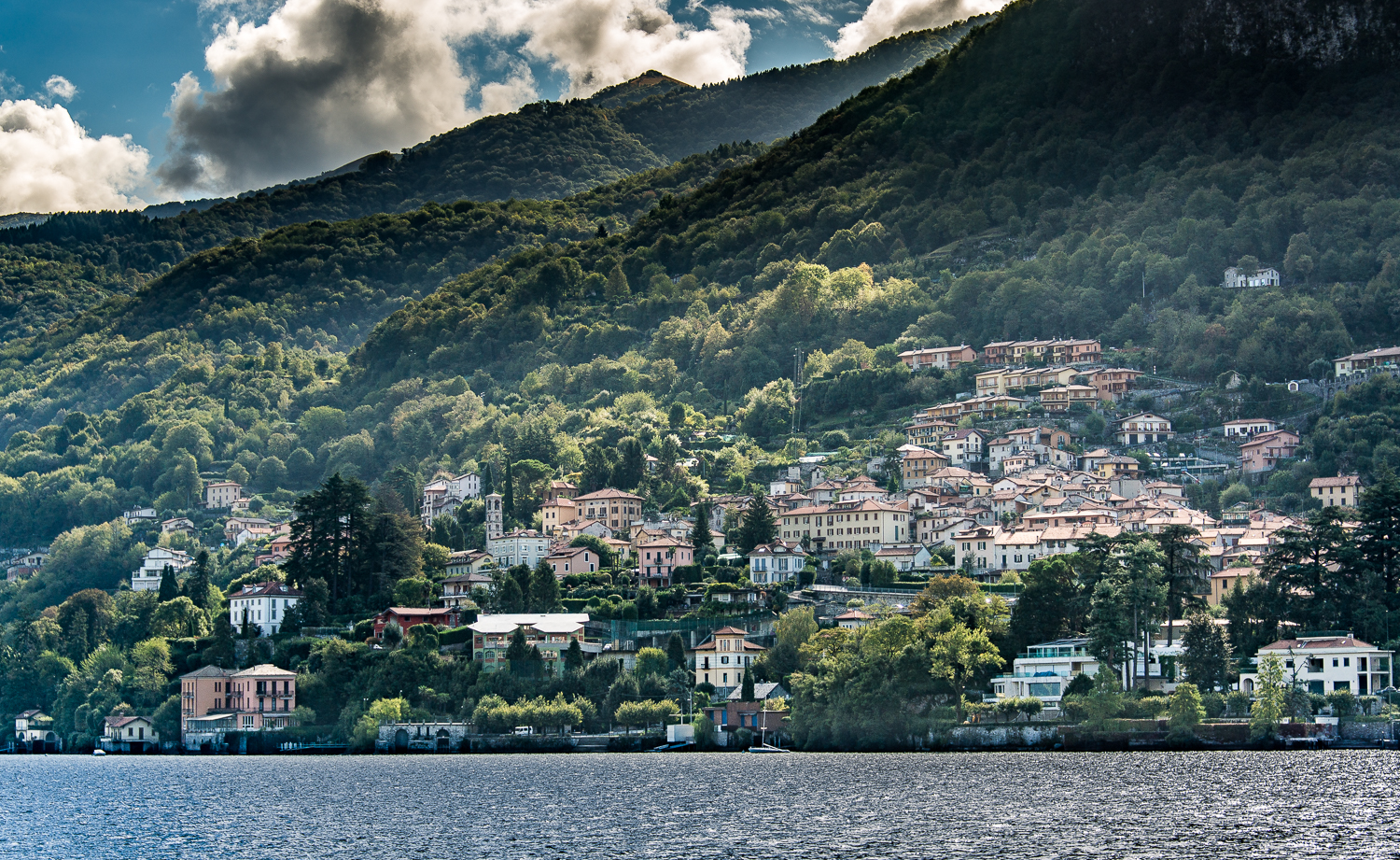 This is why you are taking the slow boat -- beautiful town after charming town all along the lake