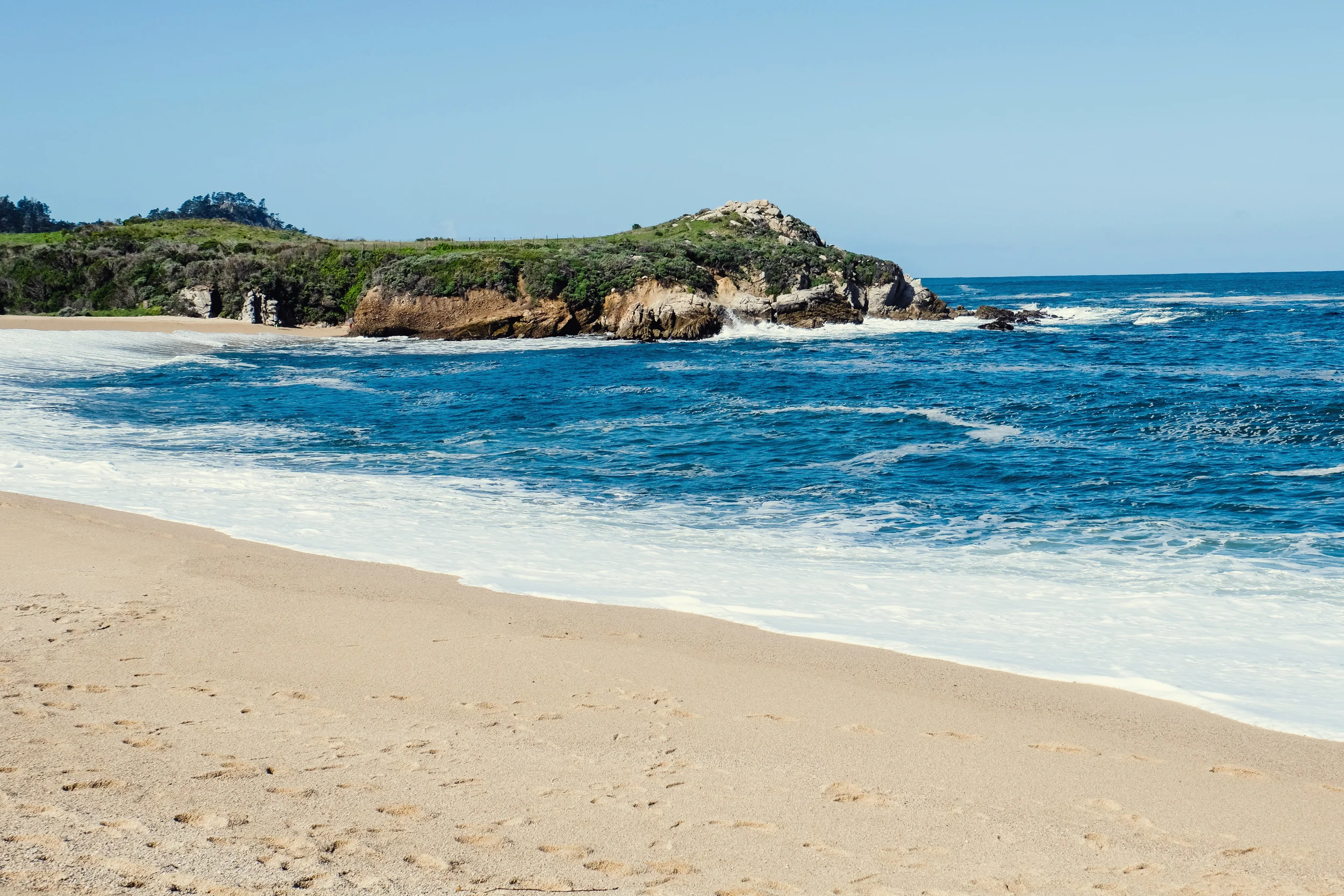 as we leave monterey, ca we enjoyed the morning breeze at carmel river cove along hwy 1