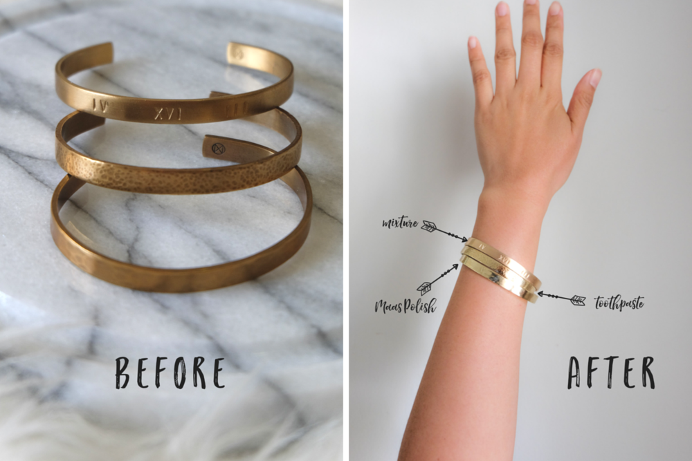 how to clean brass jewellery at home