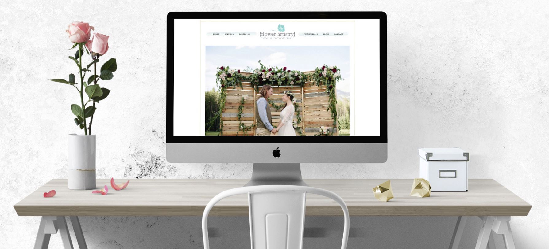 WEB DESIGN FOR FLOWER ARTISTRY